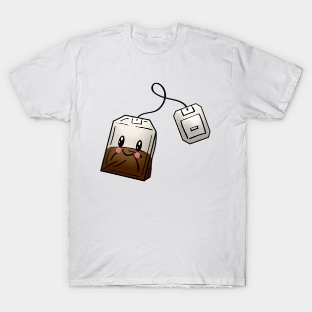 Happy Kawaii Tea Bag T-Shirt by musicanytime